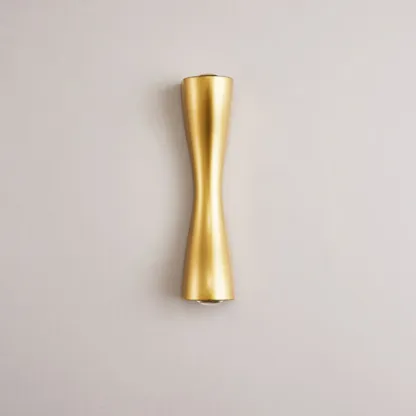 Modern 2-Light Black and Gold Curved Wall Sconce Image - 7
