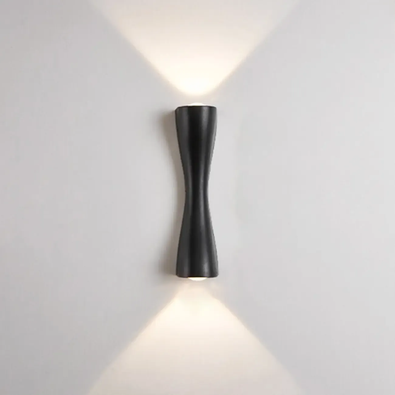 Modern 2-Light Black and Gold Curved Wall Sconce Image - 11