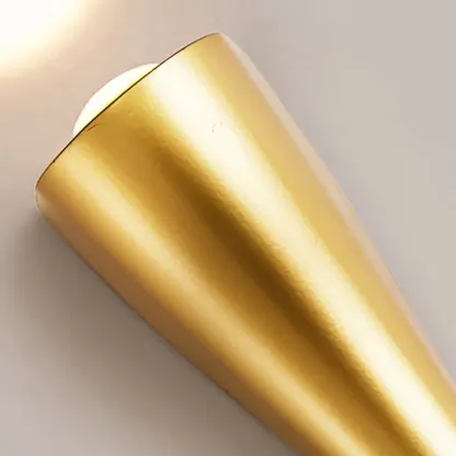 Modern 2-Light Black and Gold Curved Wall Sconce Image - 14