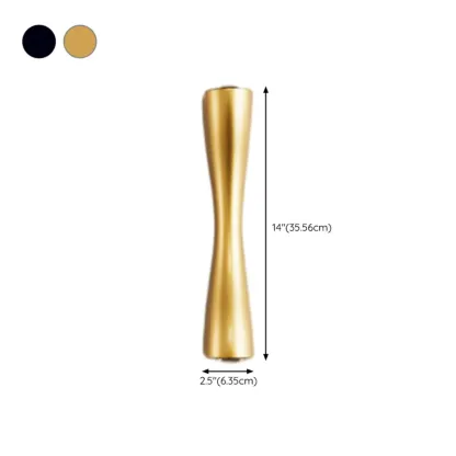 Modern 2-Light Black and Gold Curved Wall Sconce Image - 18