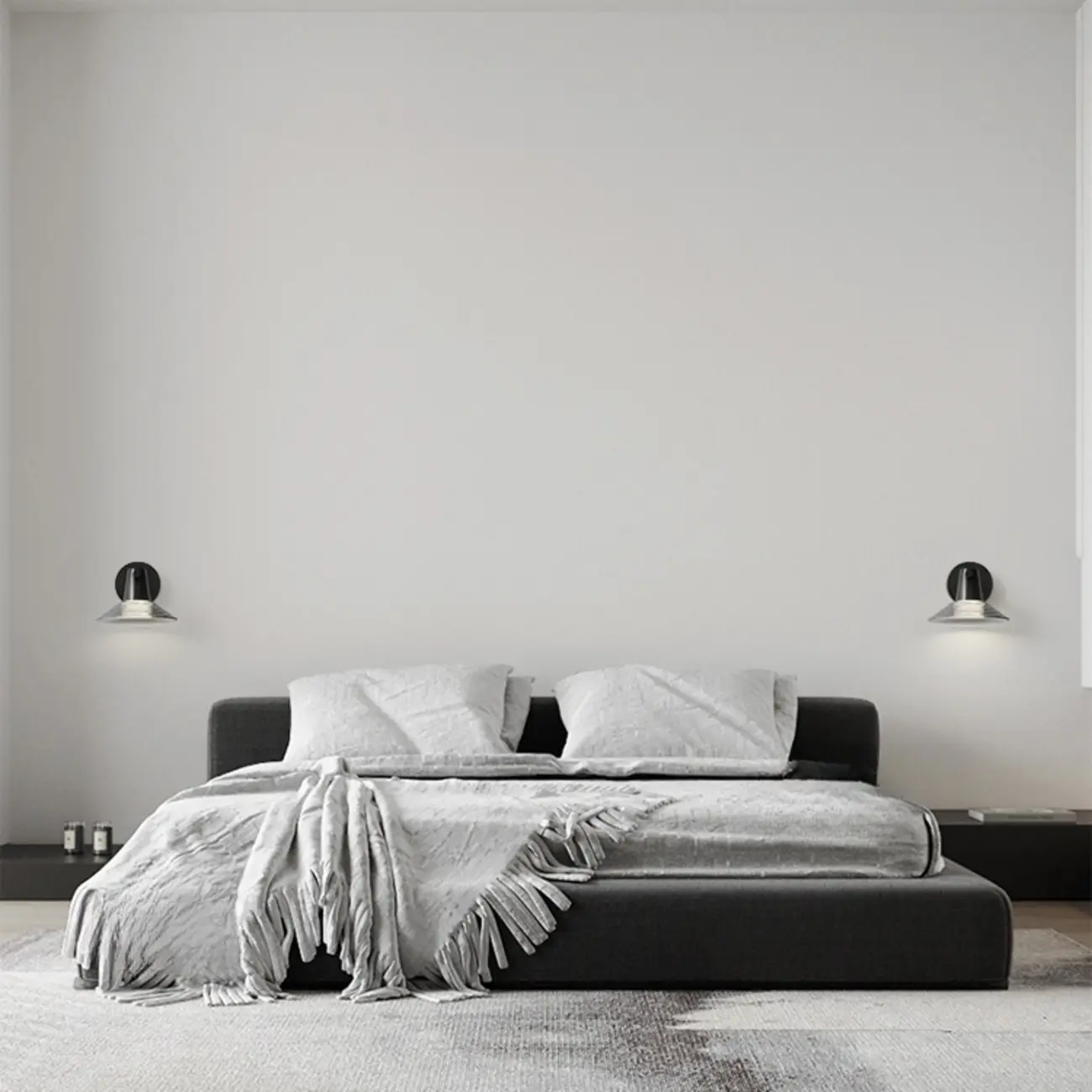 Minimalist Whorl Glass Cone Shade Wall Sconce Image - 5 | homeyfad