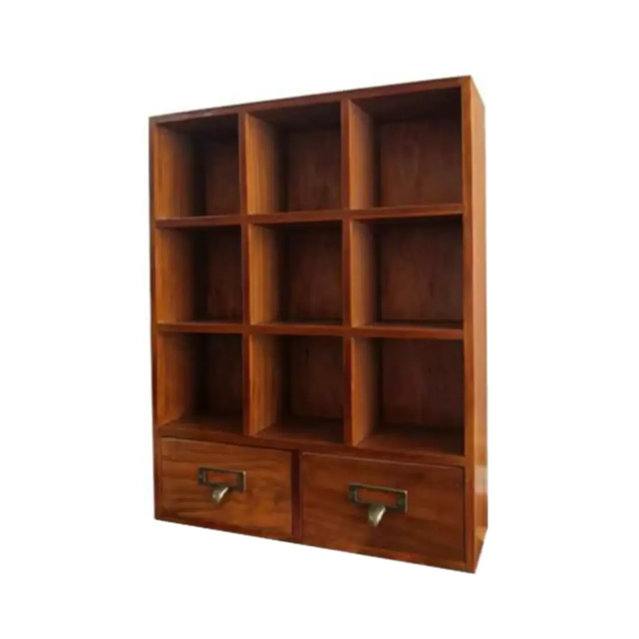 Elegant Freestanding Wooden Display Cabinet with Drawers Image - 6