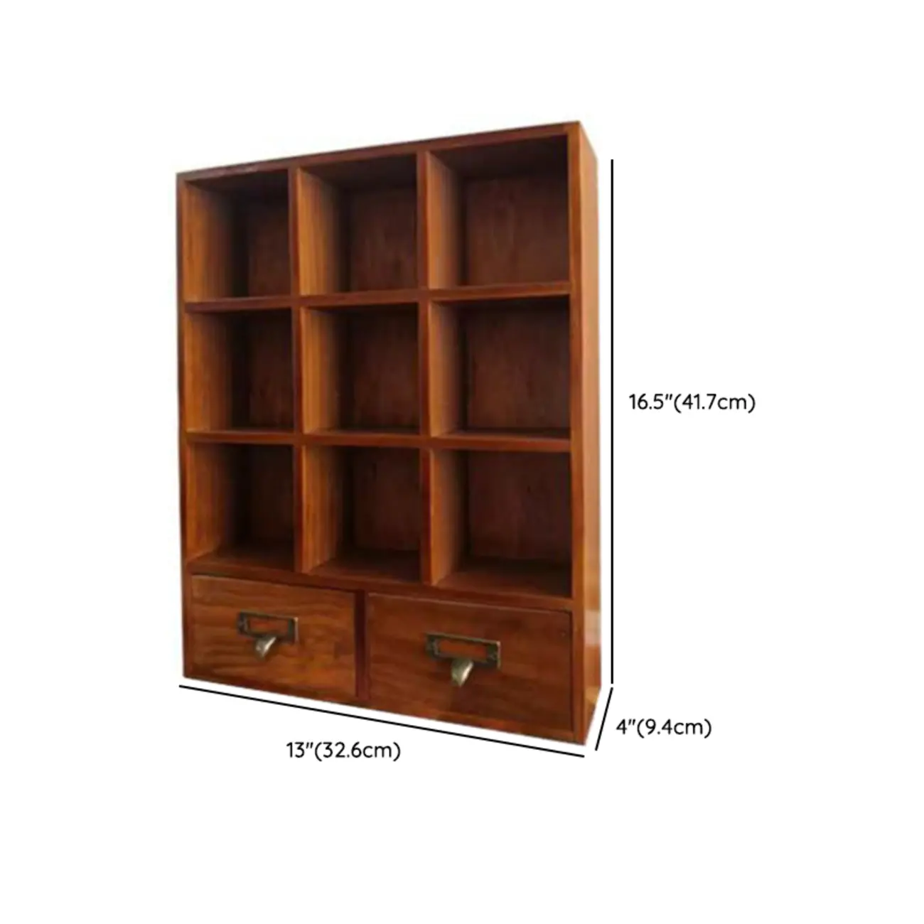 Elegant Freestanding Wooden Display Cabinet with Drawers #size | homeyfad