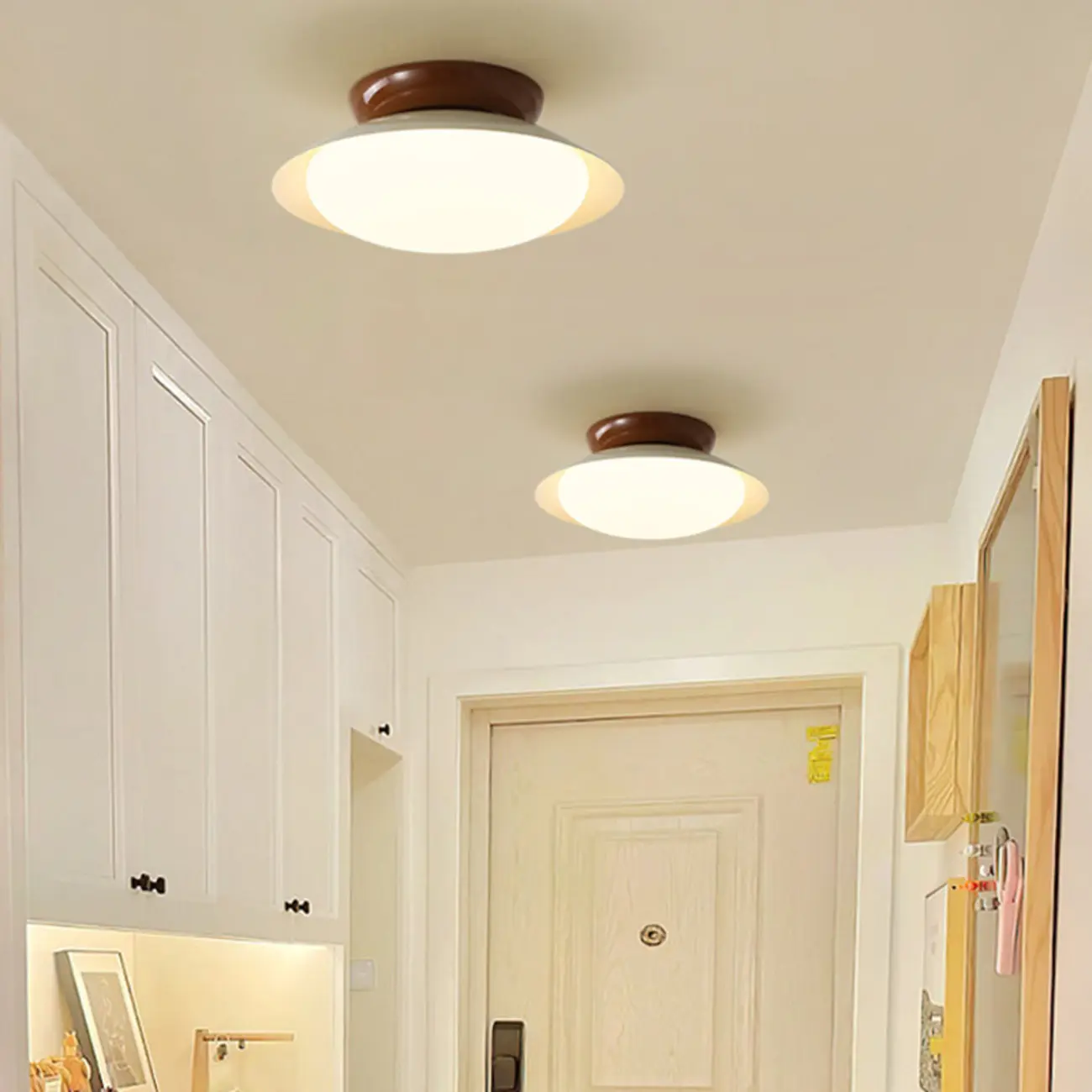 Modern LED Semi Flush Ceiling Light for Living Room Image - 3 | homeyfad