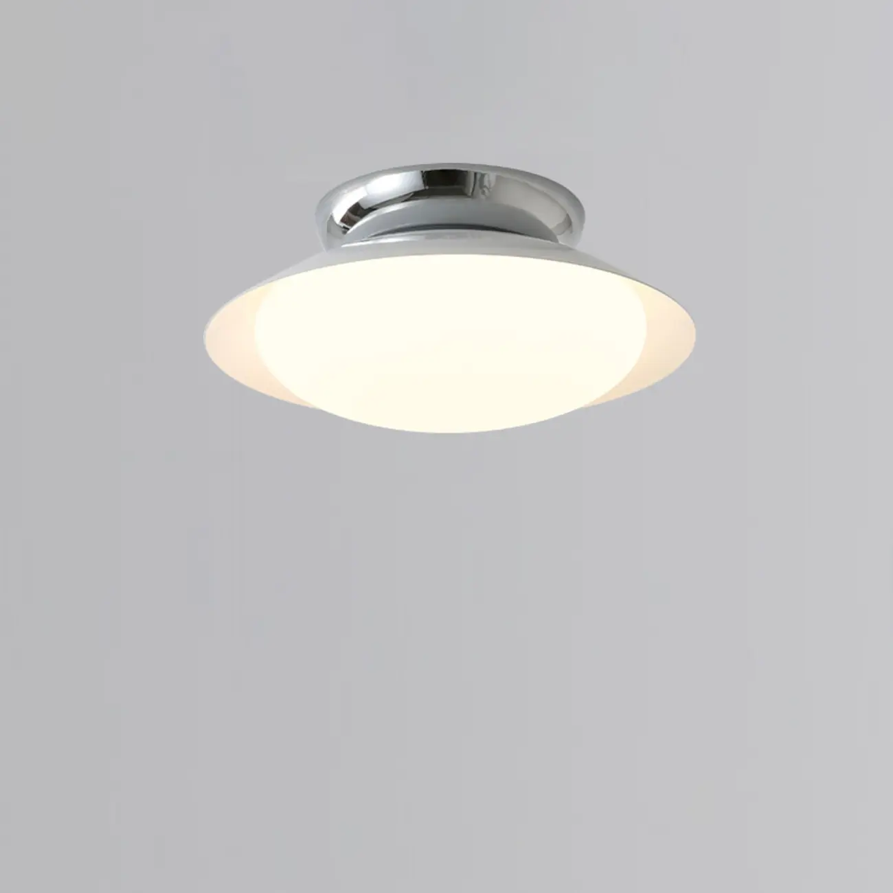 Modern LED Semi Flush Ceiling Light for Living Room Image - 4 | homeyfad