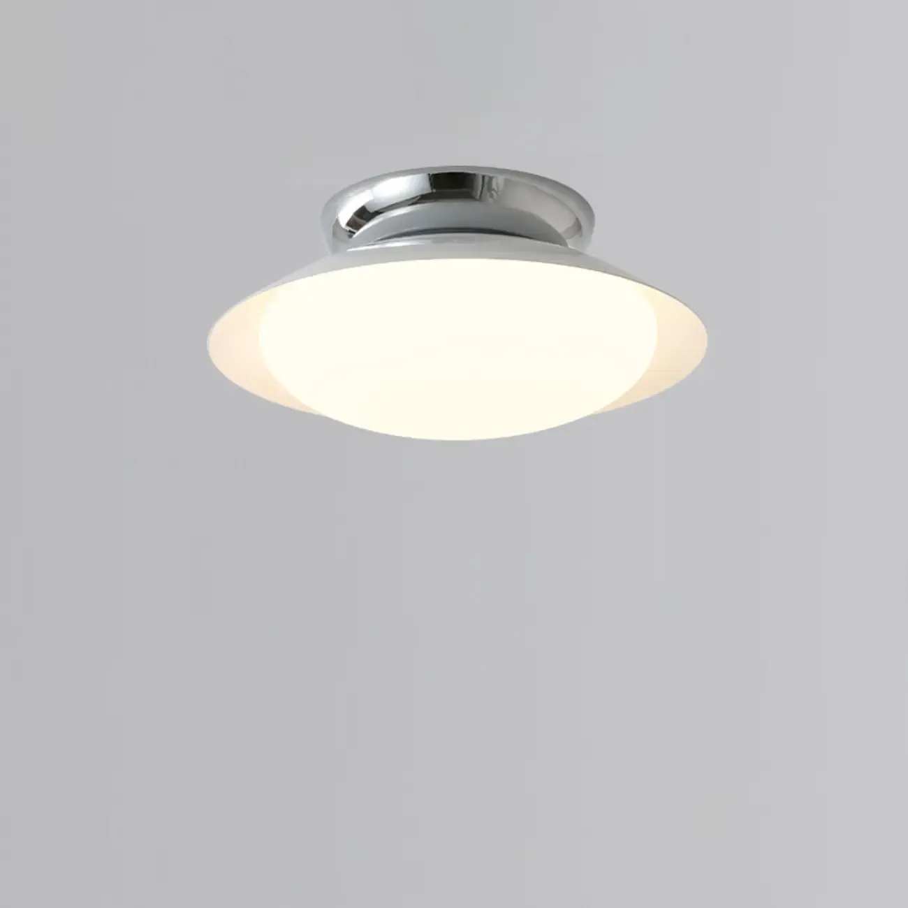 Modern LED Semi Flush Ceiling Light for Living Room Image - 4