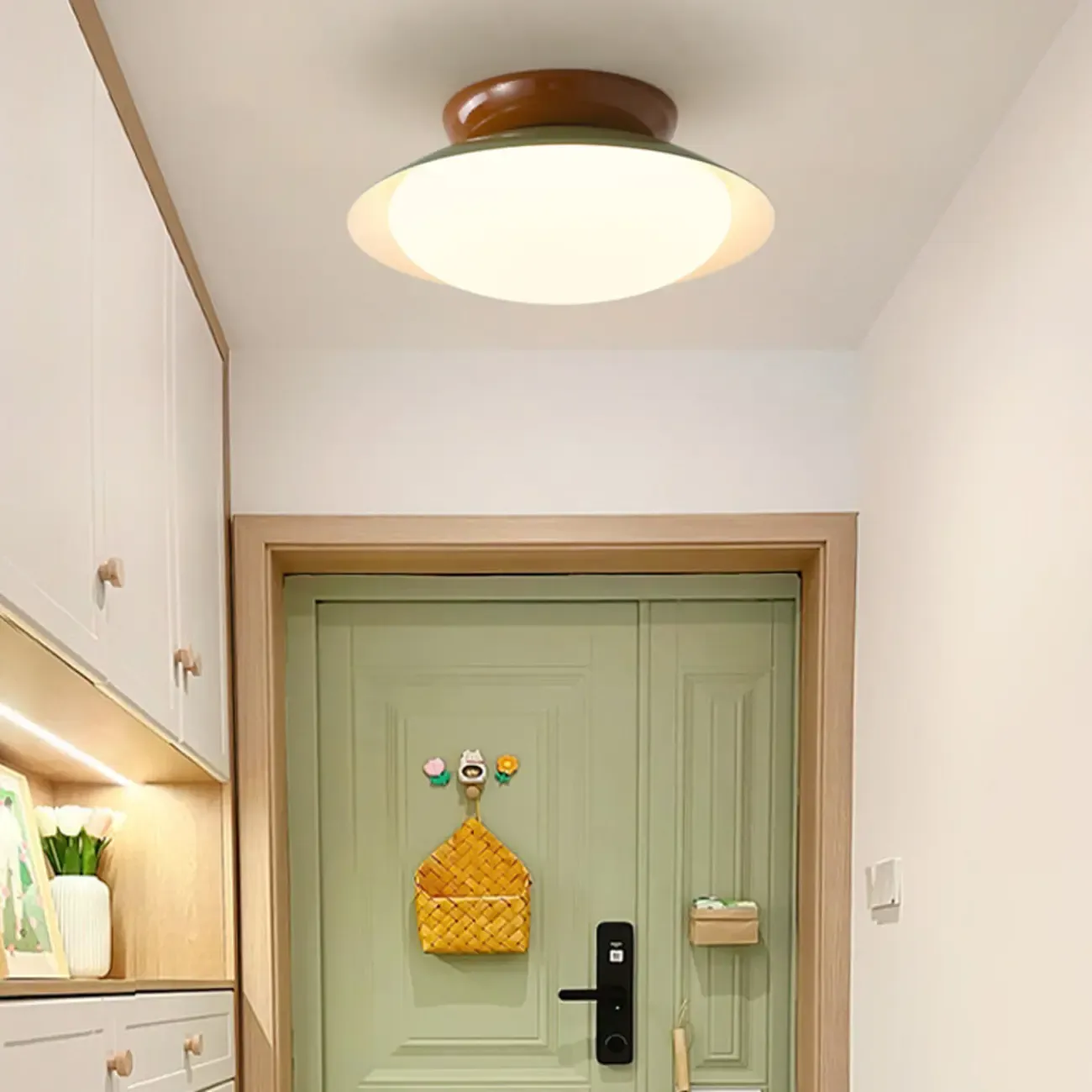 Modern LED Semi Flush Ceiling Light for Living Room Image - 1