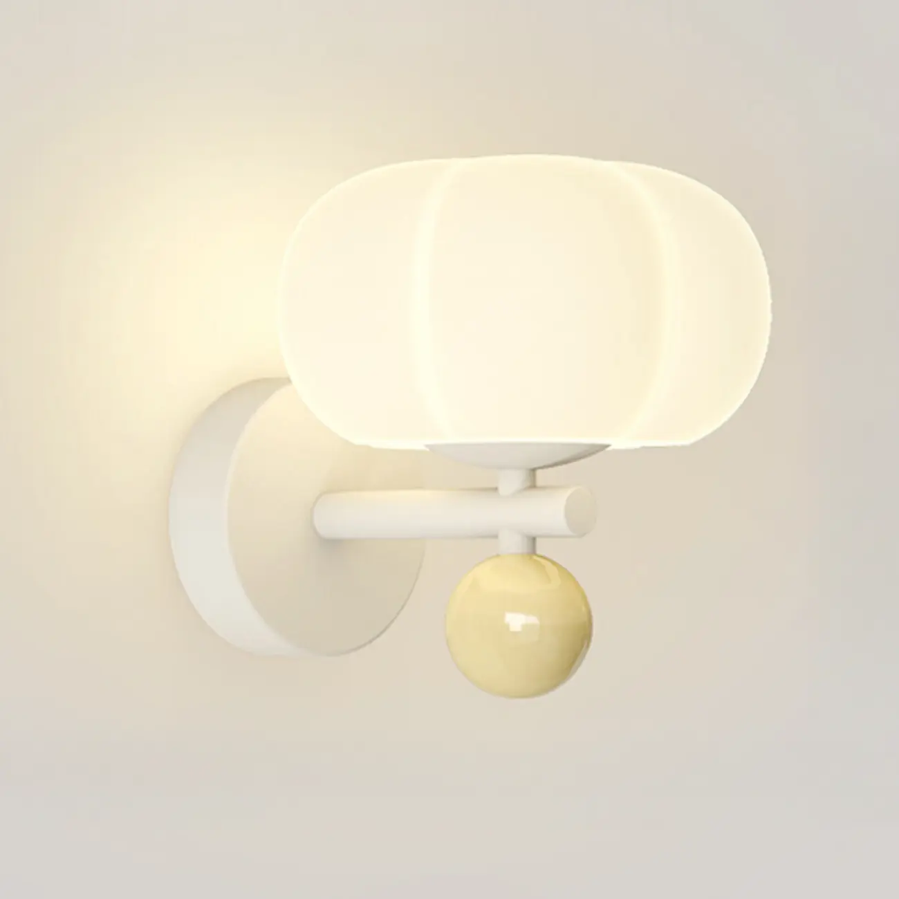 Modern Geometric Alloy Wall Sconce with Resin Shade Image - 2 | homeyfad