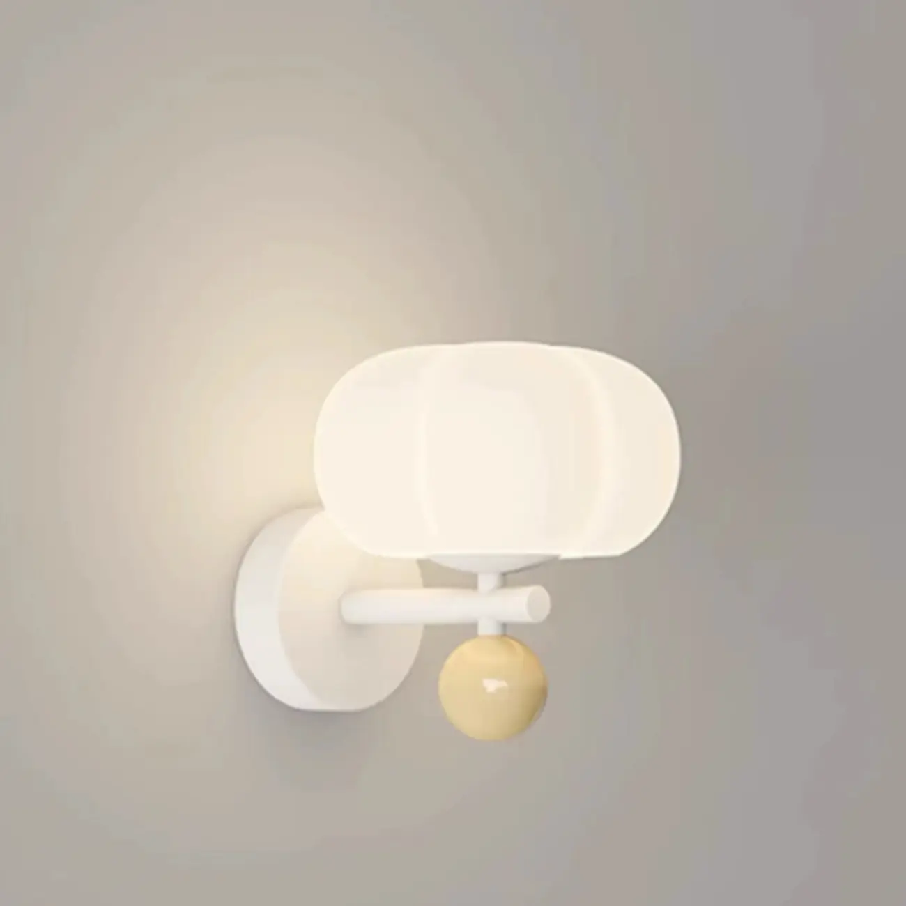 Modern Geometric Alloy Wall Sconce with Resin Shade Image - 8 | homeyfad