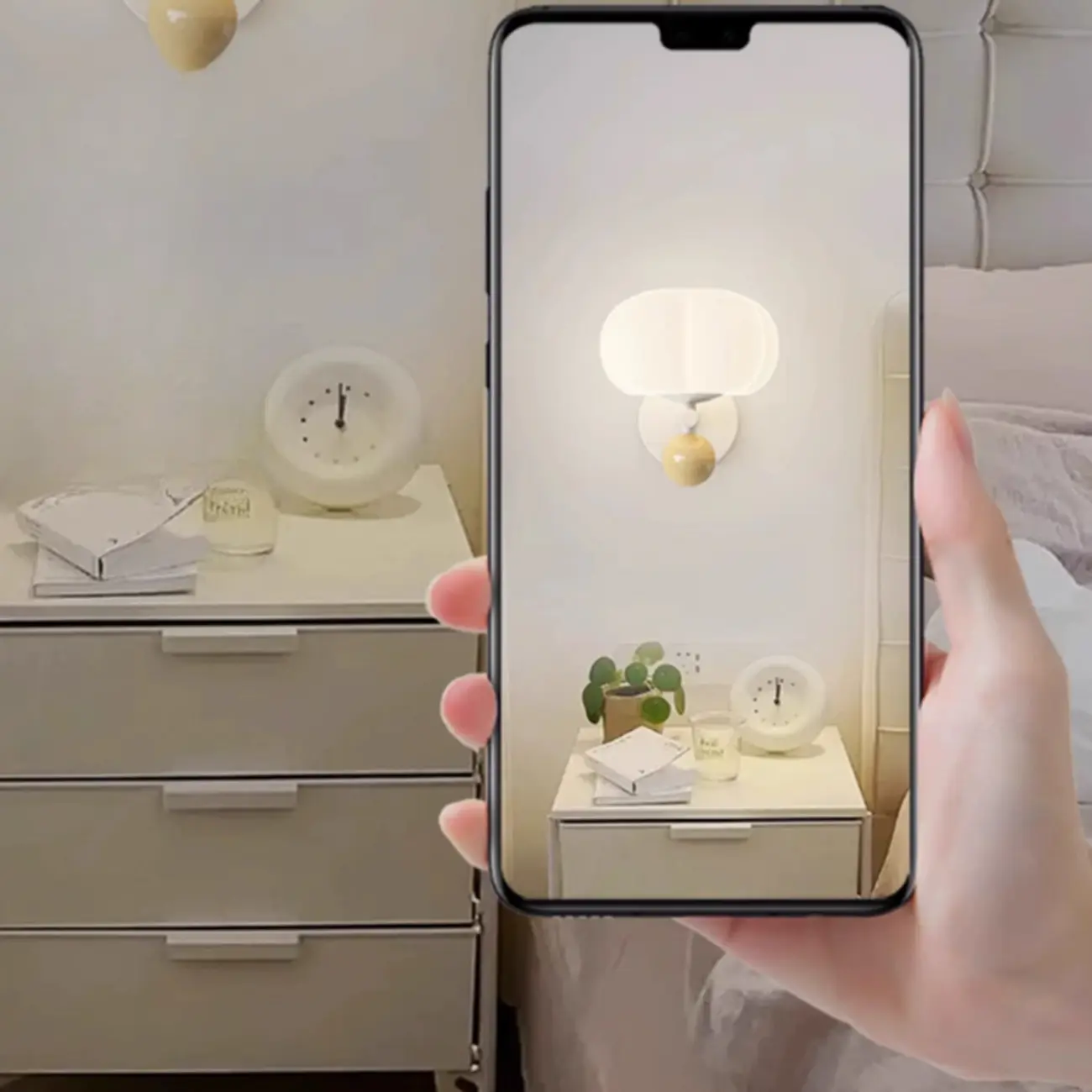 Modern Geometric Alloy Wall Sconce with Resin Shade Image - 10 | homeyfad