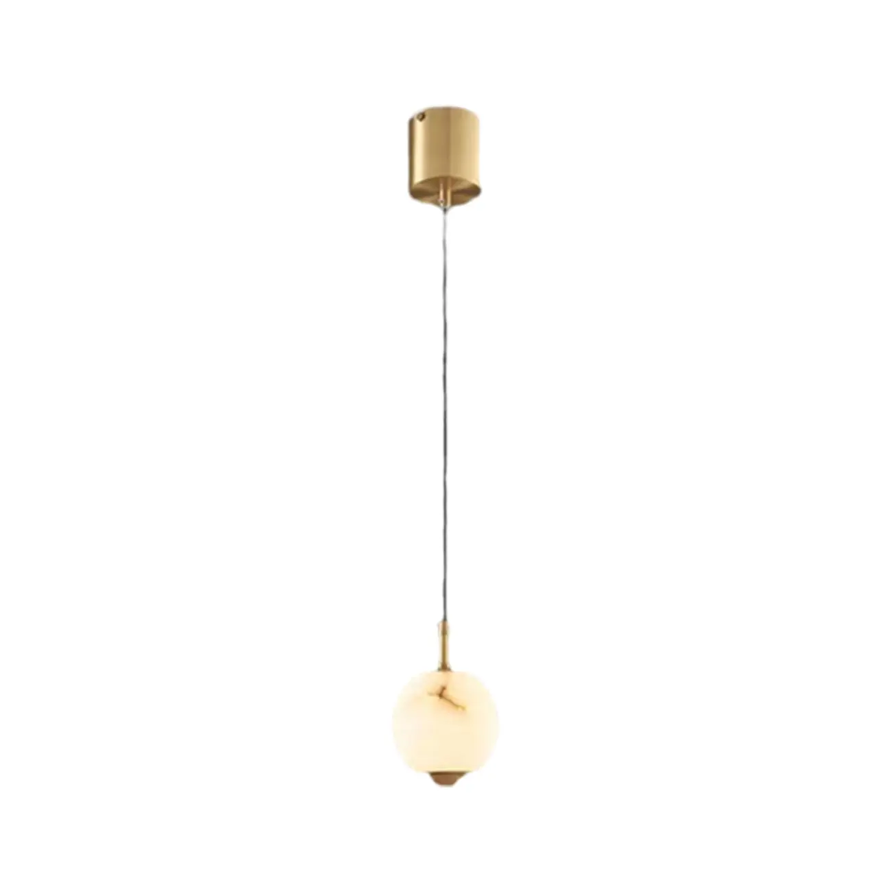 Modern Gold Globe Alabaster Kitchen Pendant Lighting Image - 26 | homeyfad