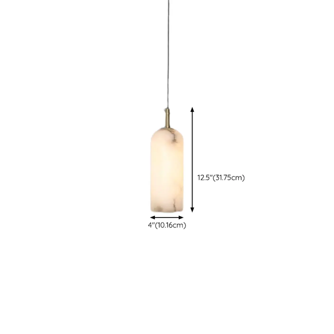 Modern Gold Globe Alabaster Kitchen Pendant Lighting #size