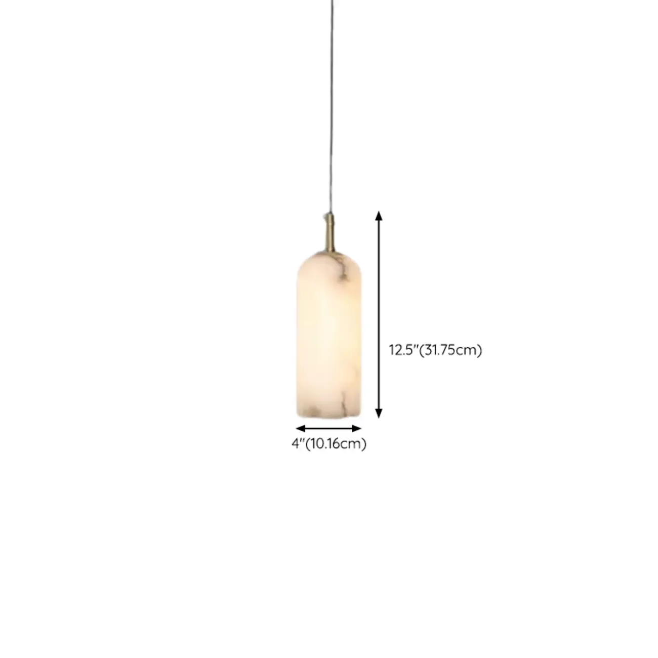 Modern Gold Globe Alabaster Kitchen Pendant Lighting #size