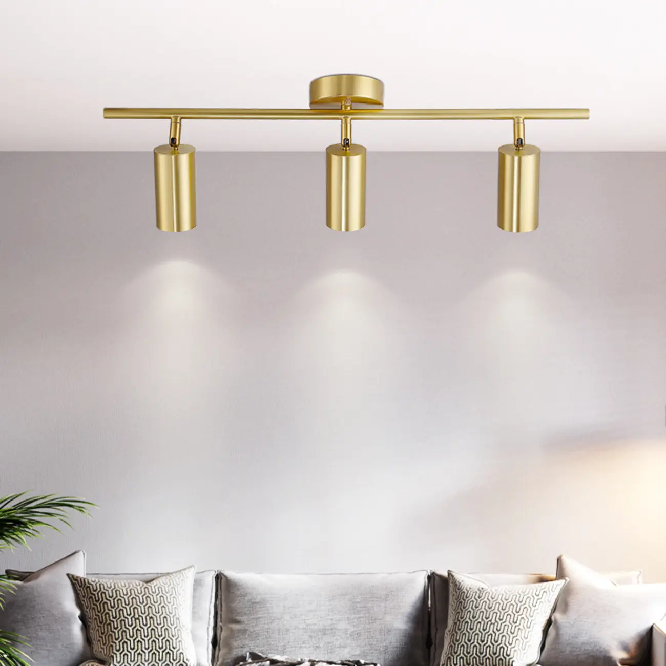 Modern Brass Adjustable Track Lighting | homeyfad