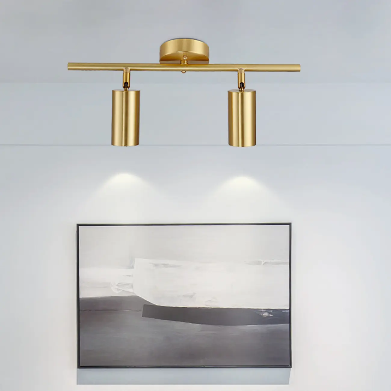 Modern Brass Adjustable Track Lighting | homeyfad
