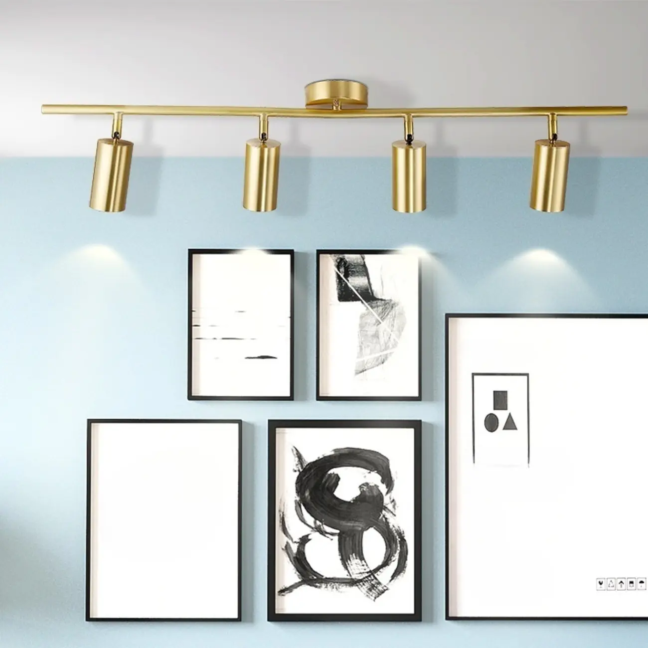 Modern Brass Adjustable Track Lighting | homeyfad