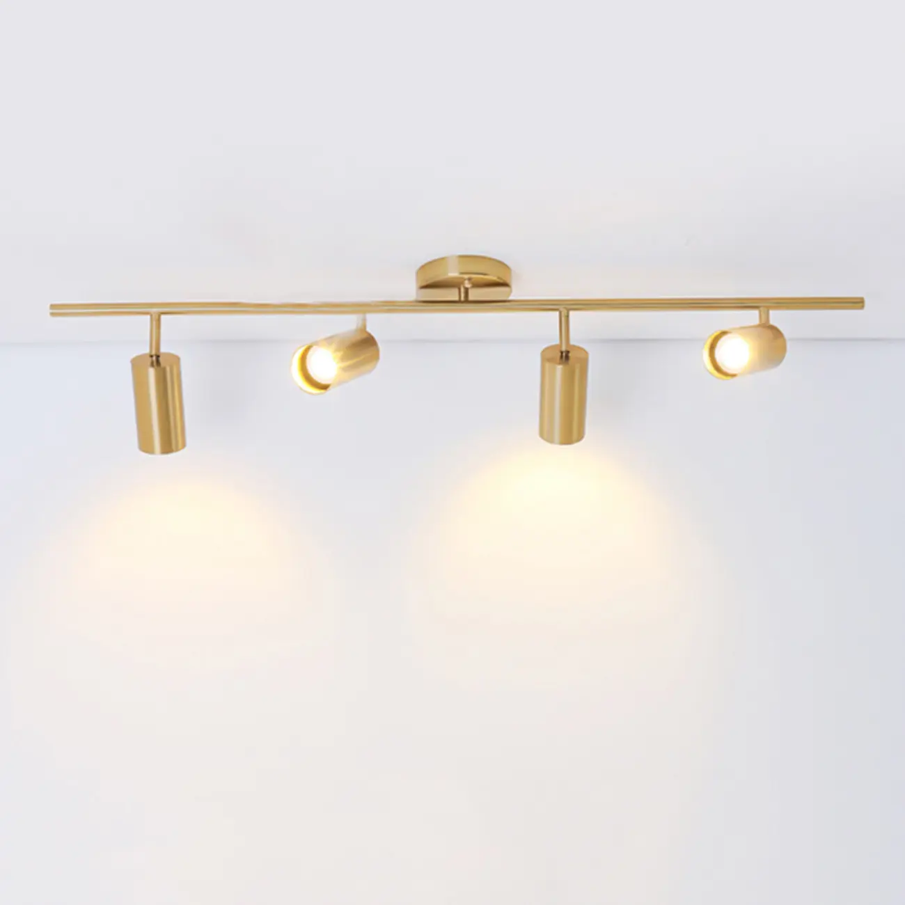 Modern Brass Adjustable Track Lighting | homeyfad