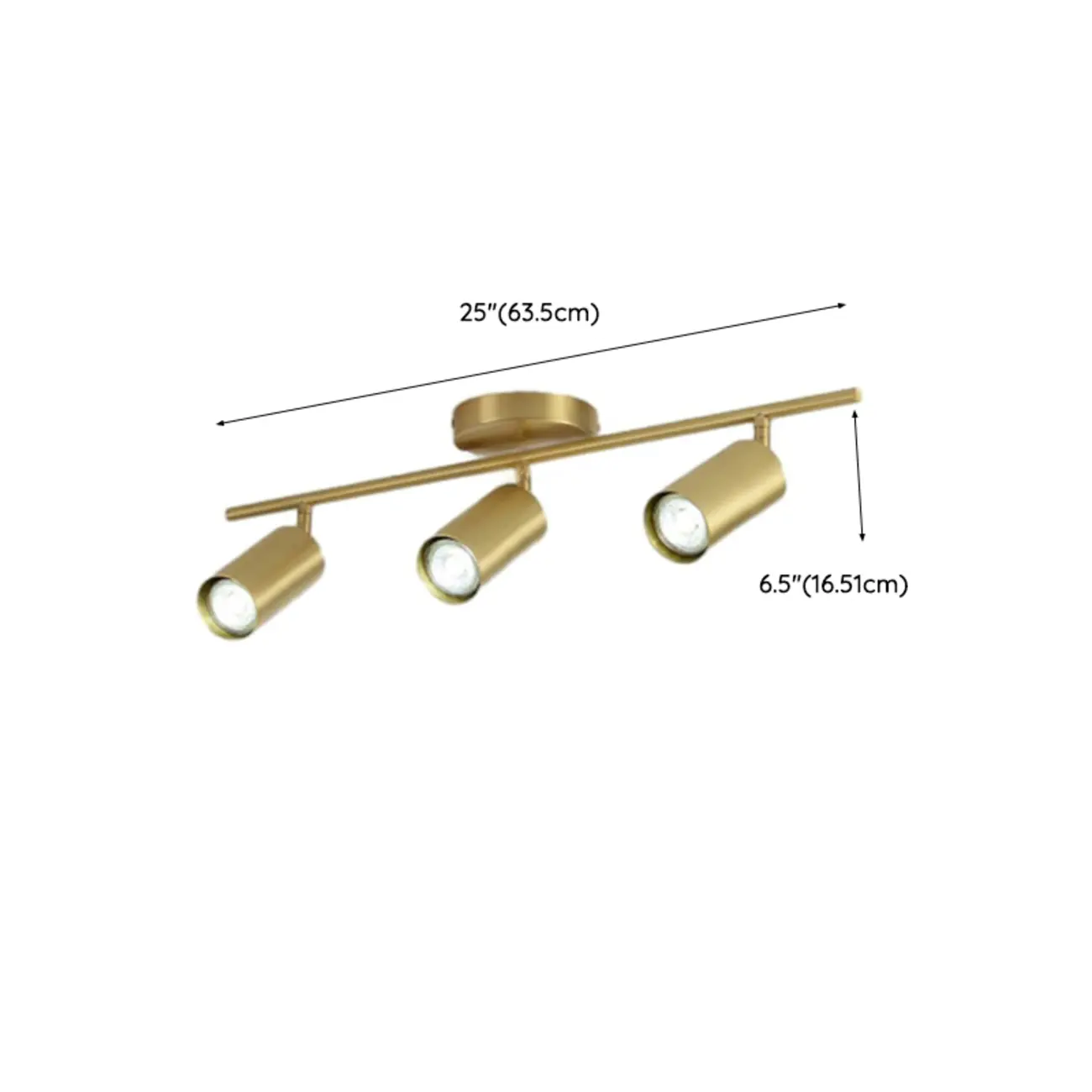 Modern Brass Adjustable Track Lighting | homeyfad