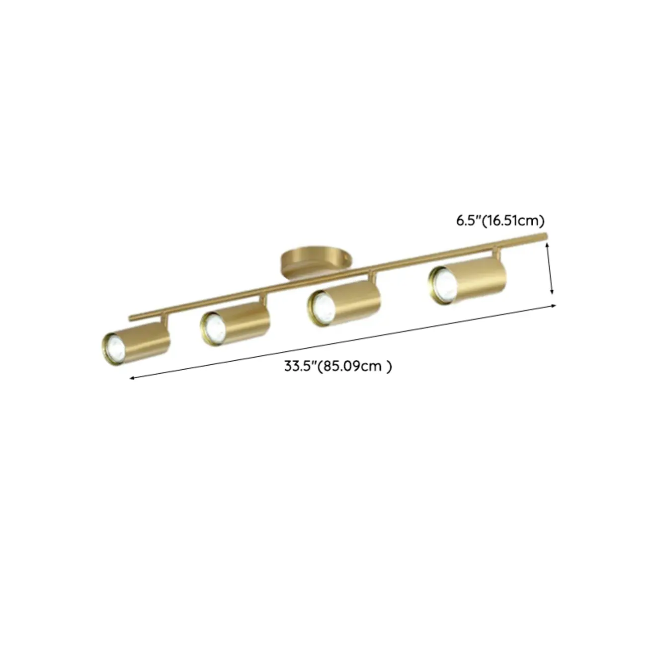 Modern Brass Adjustable Track Lighting | homeyfad