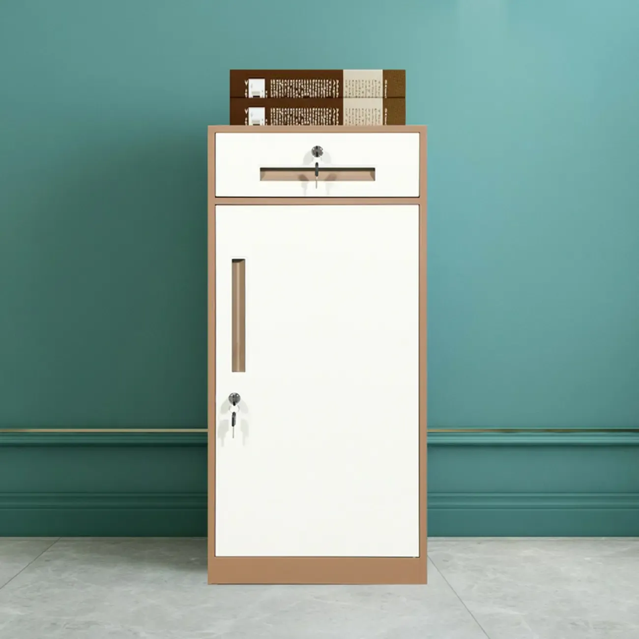 Modern Steel Vertical Filing Cabinet with Key Lock for Office Image - 8