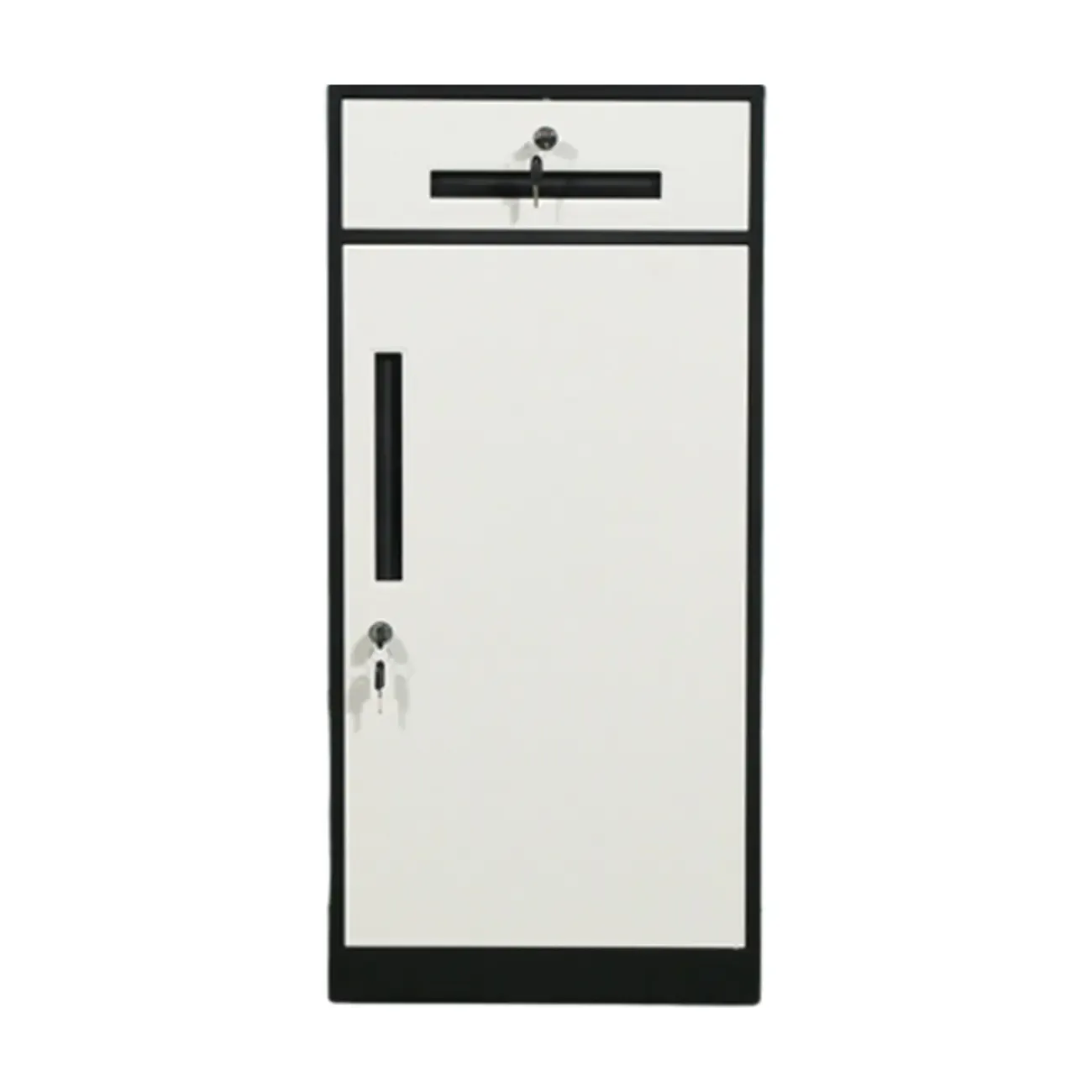 Modern Steel Vertical Filing Cabinet with Key Lock for Office Image - 10