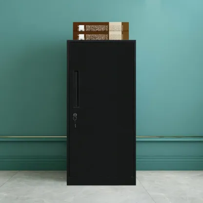 Modern Steel Vertical Filing Cabinet with Key Lock for Office Image - 21