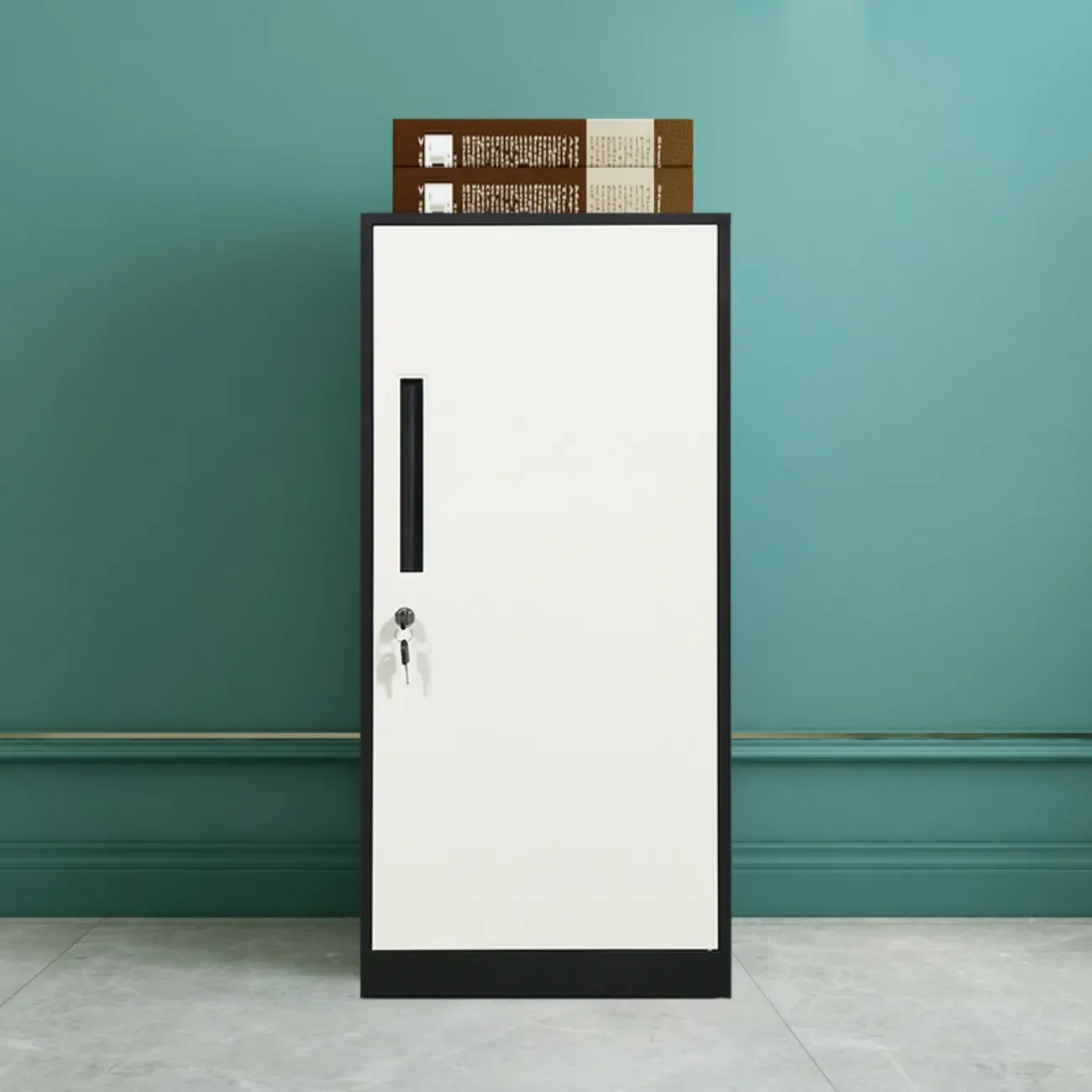 Modern Steel Vertical Filing Cabinet with Key Lock for Office Image - 23