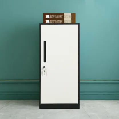 Modern Steel Vertical Filing Cabinet with Key Lock for Office Image - 23