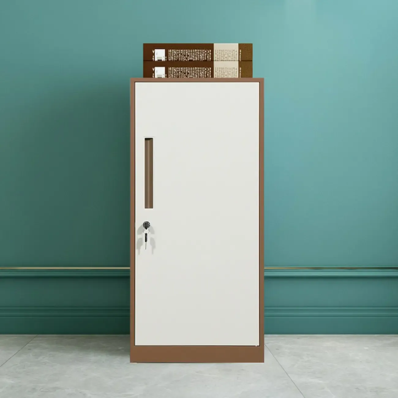 Modern Steel Vertical Filing Cabinet with Key Lock for Office Image - 24