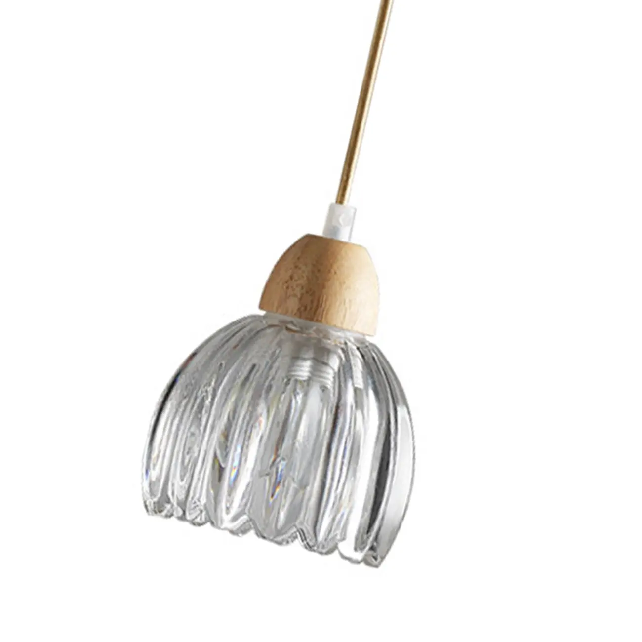 Adjustable Flower Glass Pendant Light Rope for Dinning Areas Image - 5 | homeyfad