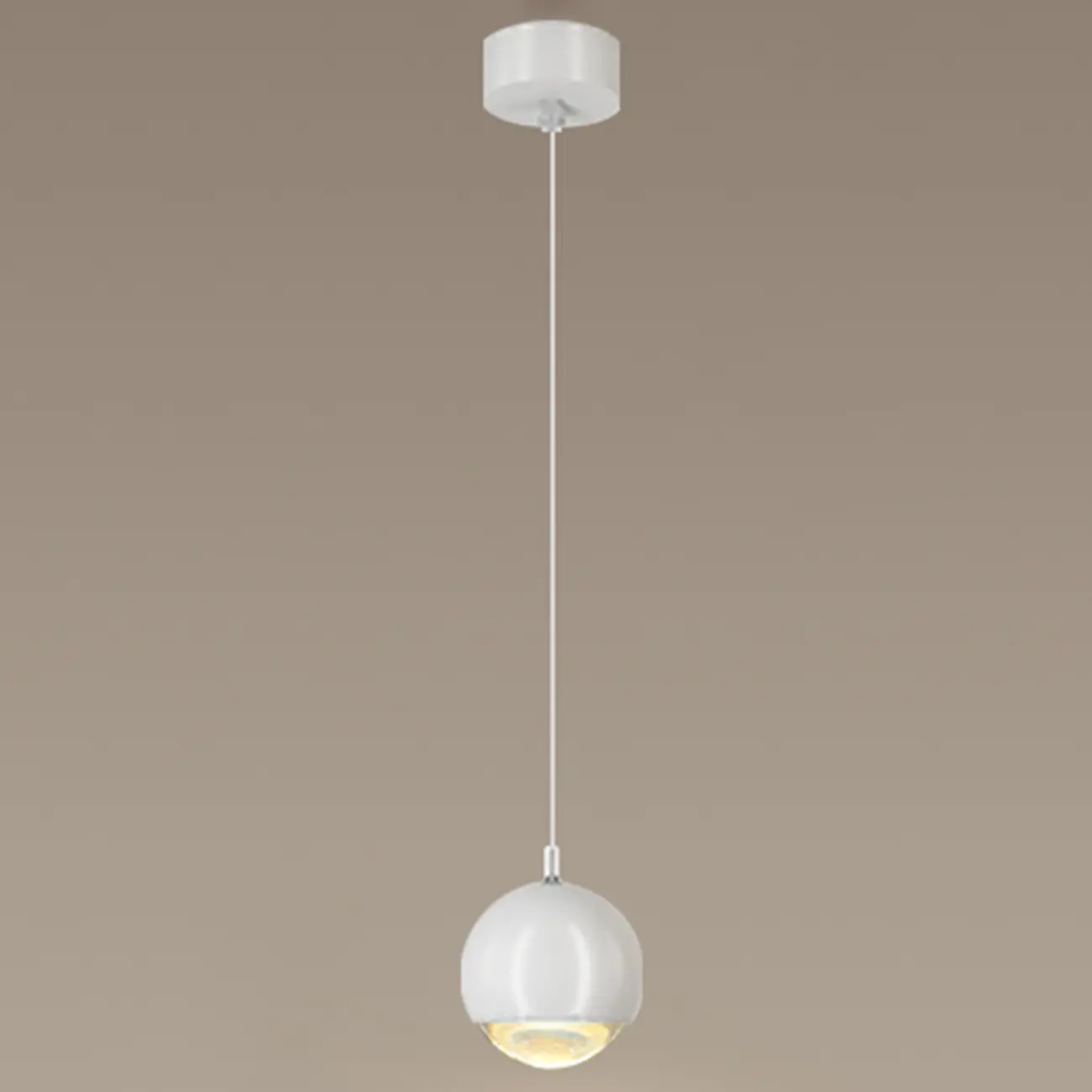 Modern Chrome Metal Globe Pendant Light Warm LED Image - 5 | homeyfad