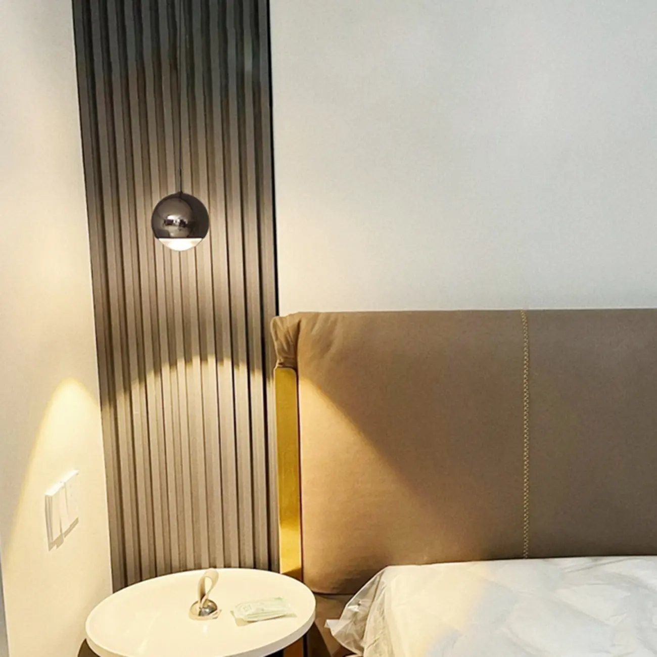 Modern Chrome Metal Globe Pendant Light Warm LED Image - 19 | homeyfad