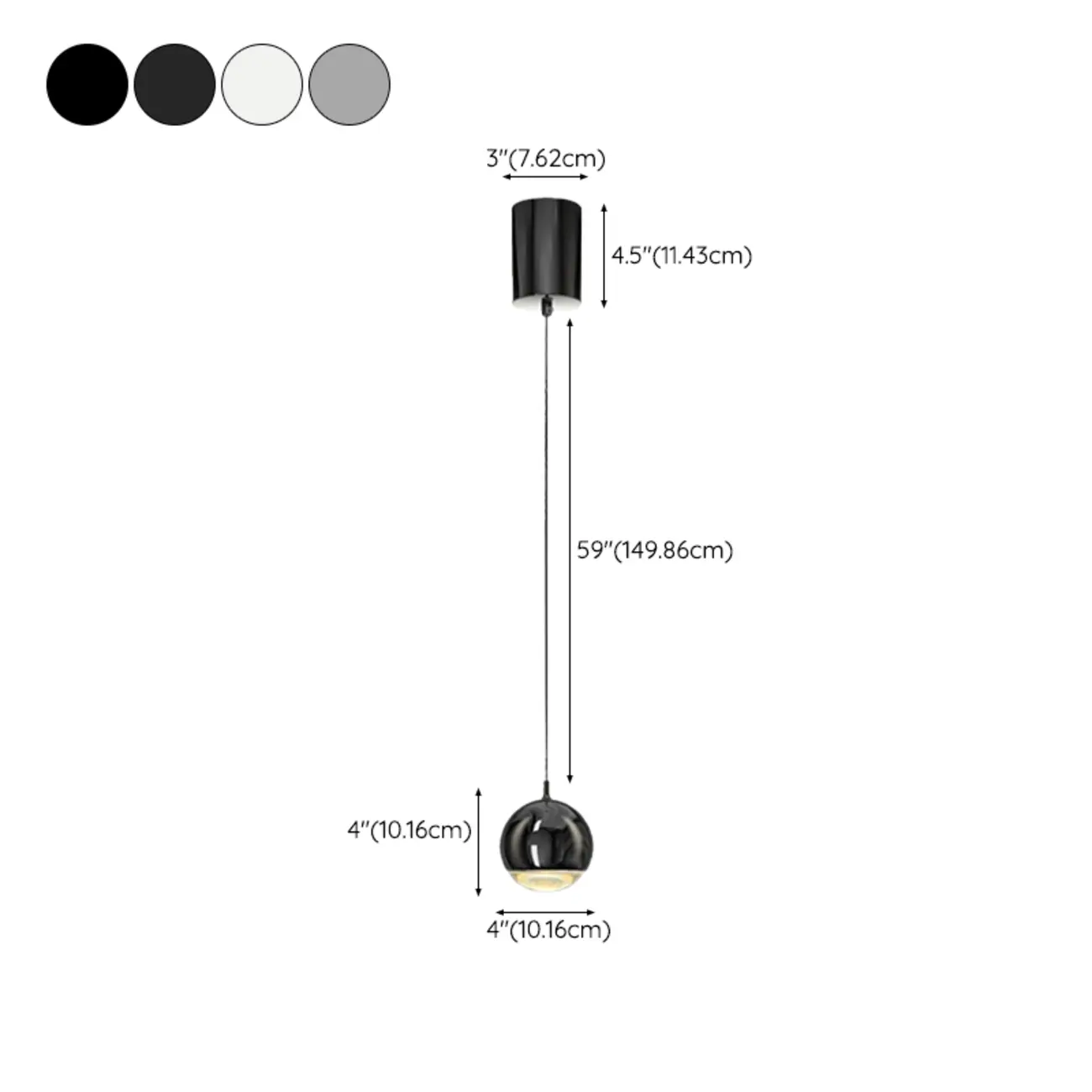 Modern Chrome Metal Globe Pendant Light Warm LED Image - 23 | homeyfad