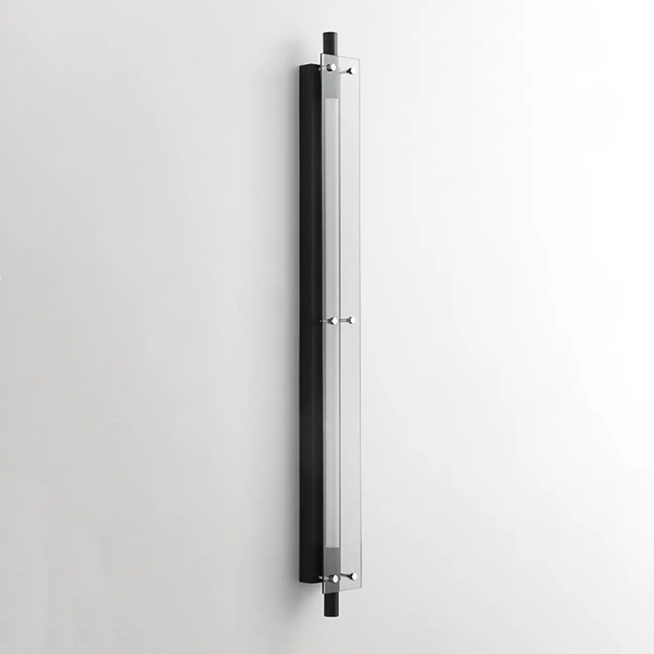 Modern Black Metal Linear Plastic Shade Wall Sconce Image - 13 | homeyfad
