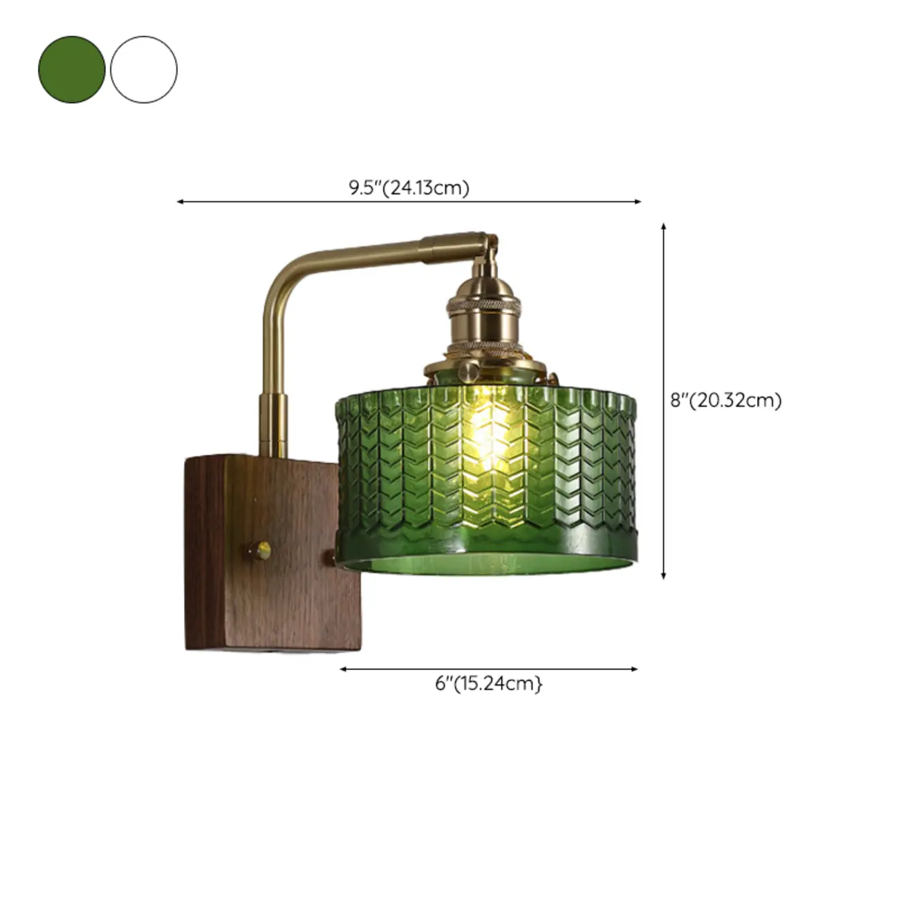 Vintage Glass Wall Light with Wooden Backplate for Home Image - 17 | homeyfad