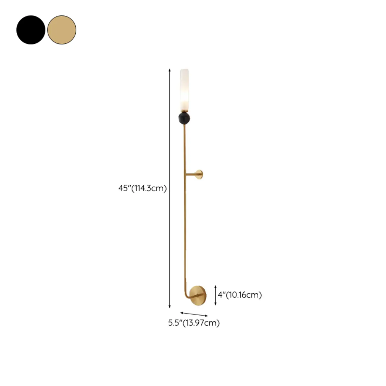 Minimalist Gold Wall Sconce with Sintered Stone Shade Image - 24 | homeyfad