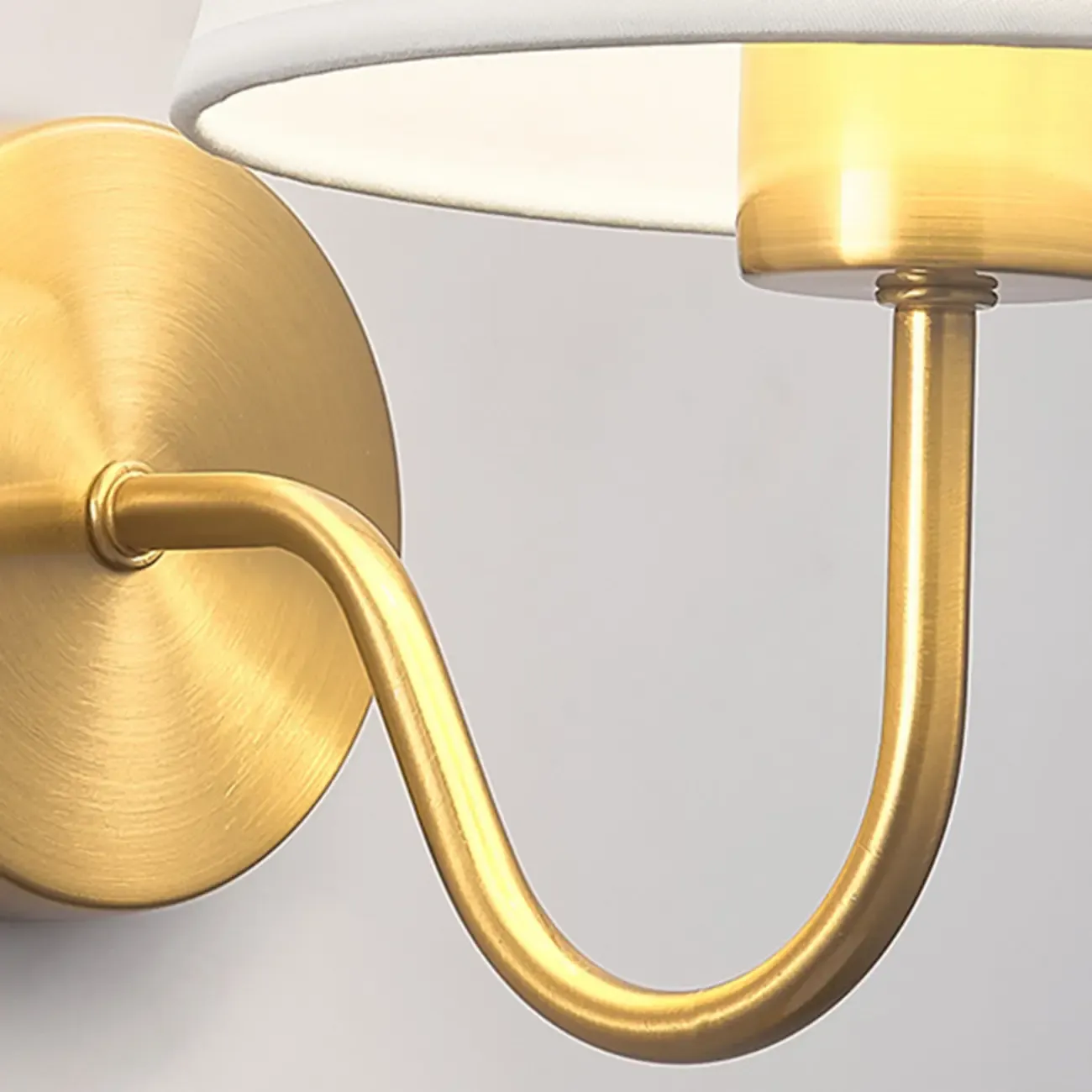 Modern Fabric Shade Wall Light for Bedroom Decor Image - 13