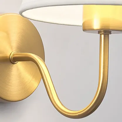 Modern Fabric Shade Wall Light for Bedroom Decor Image - 13