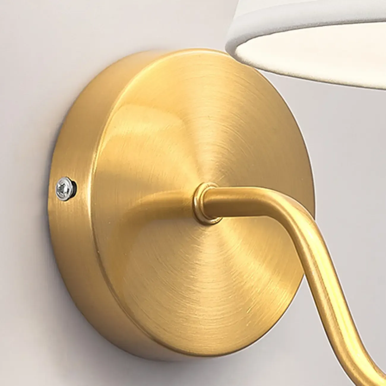 Modern Fabric Shade Wall Light for Bedroom Decor Image - 14