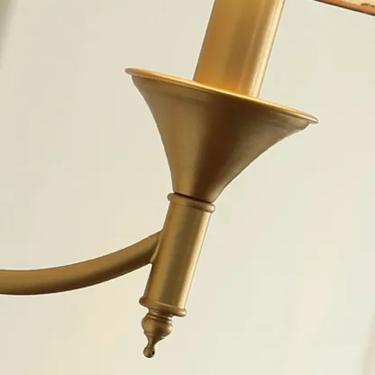 Vintage Brass Fabric Shade Wall Sconce Image - 19