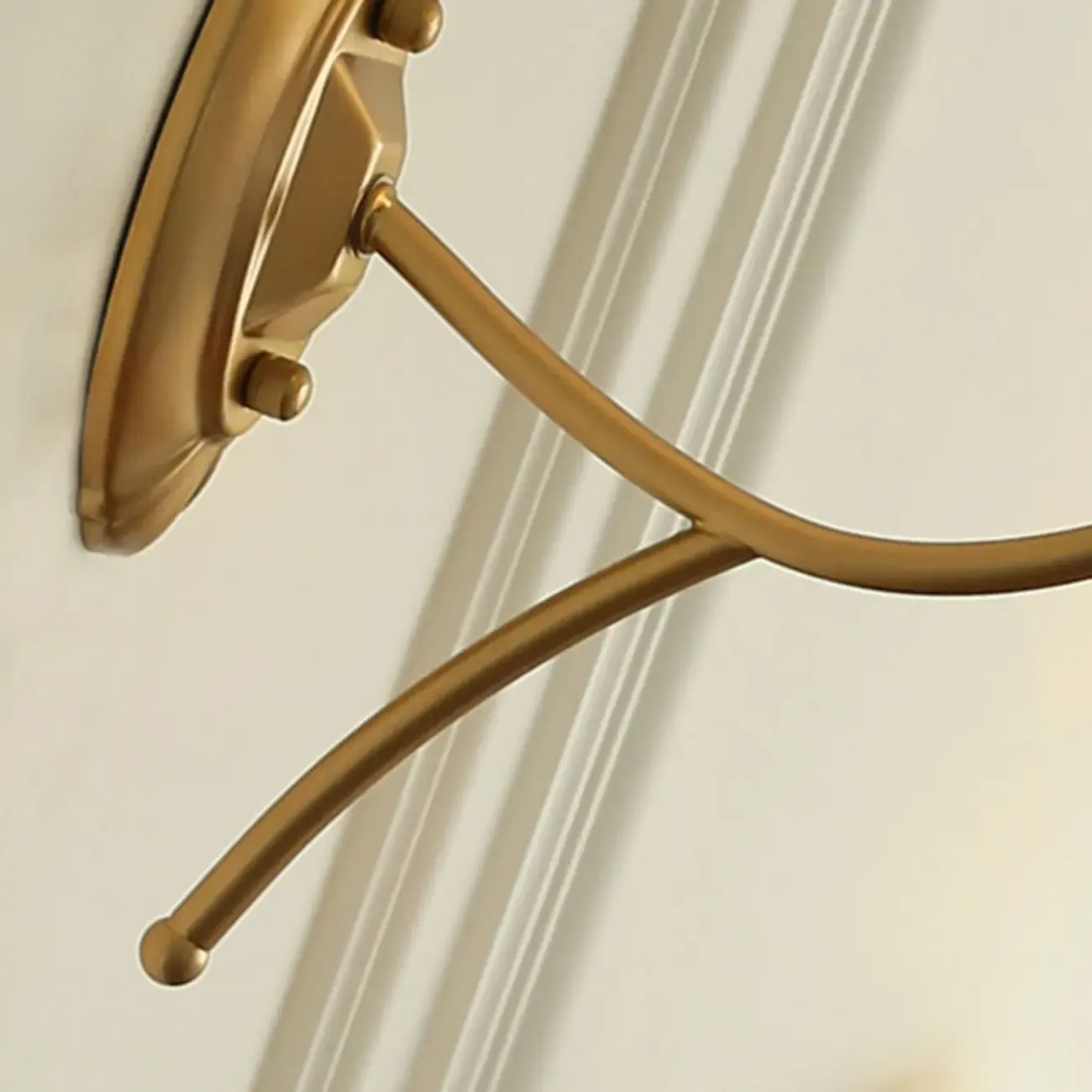 Vintage Brass Fabric Shade Wall Sconce Image - 20