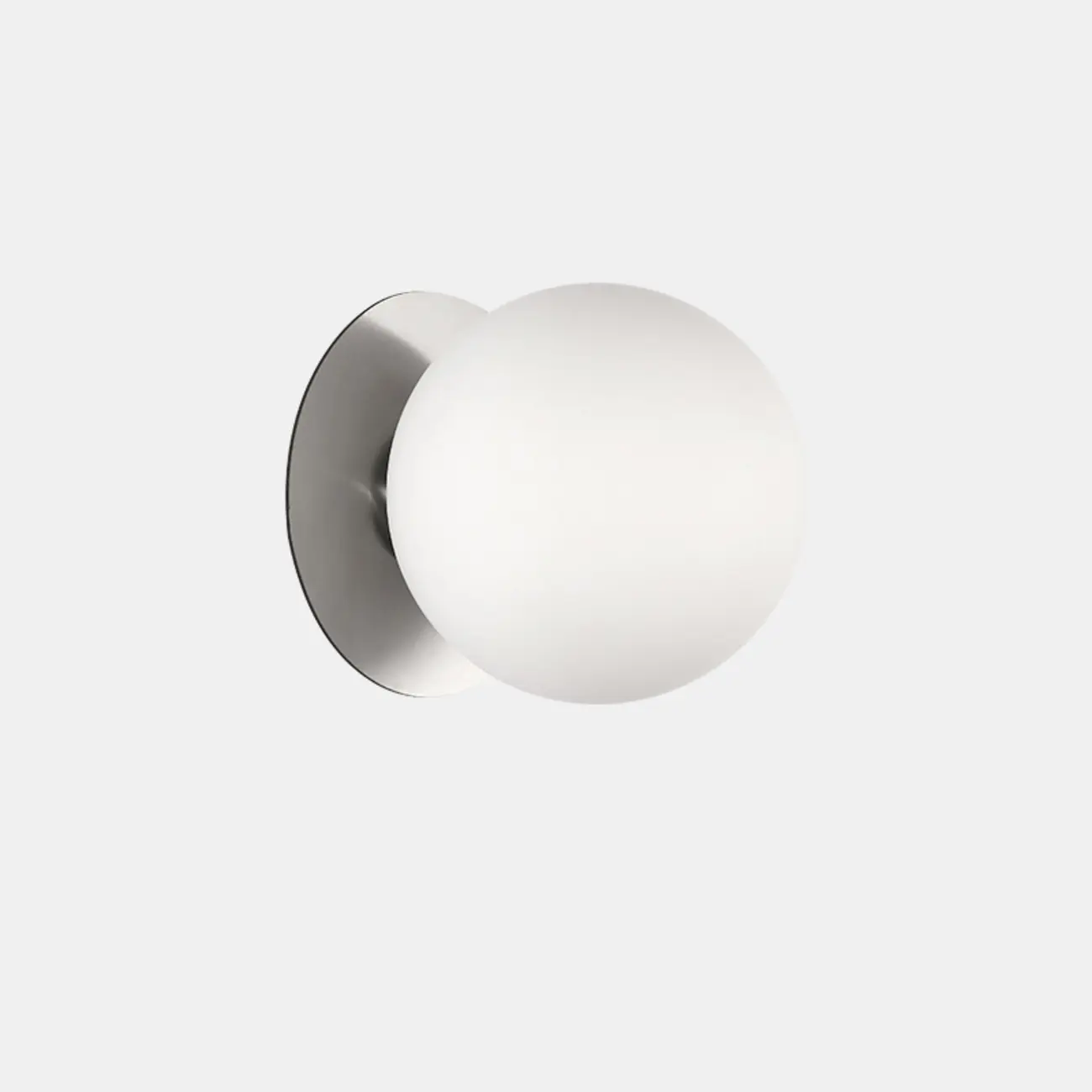 Modern Frosted Glass White Globe Round Wall Sconce Image - 5 | homeyfad