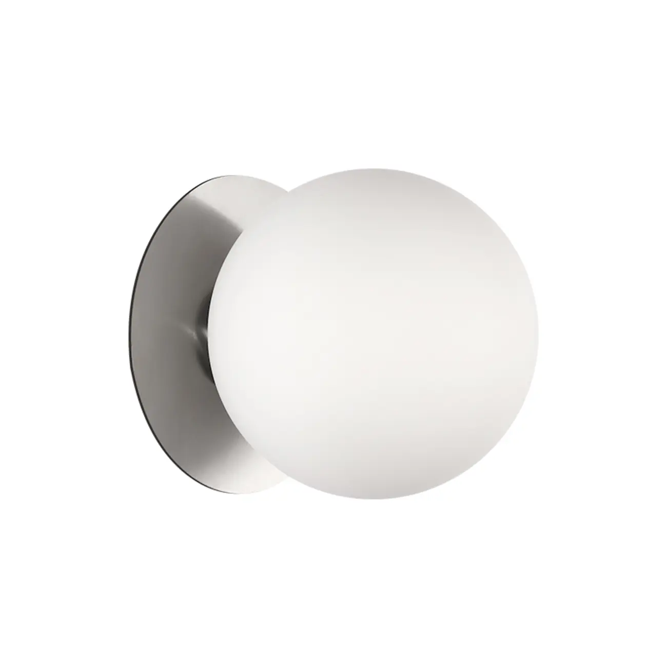 Modern Frosted Glass White Globe Round Wall Sconce Image - 9 | homeyfad