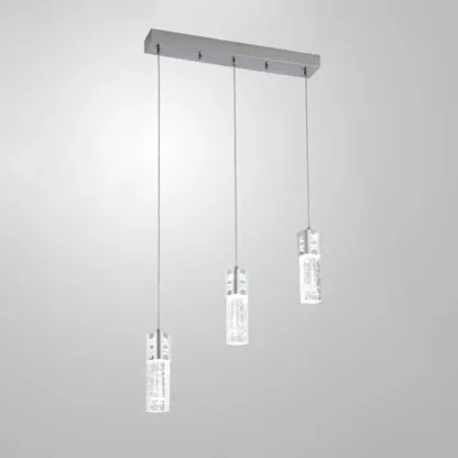 Modern Clear Crystal Dimming Pendant Light for Kitchen Image - 6
