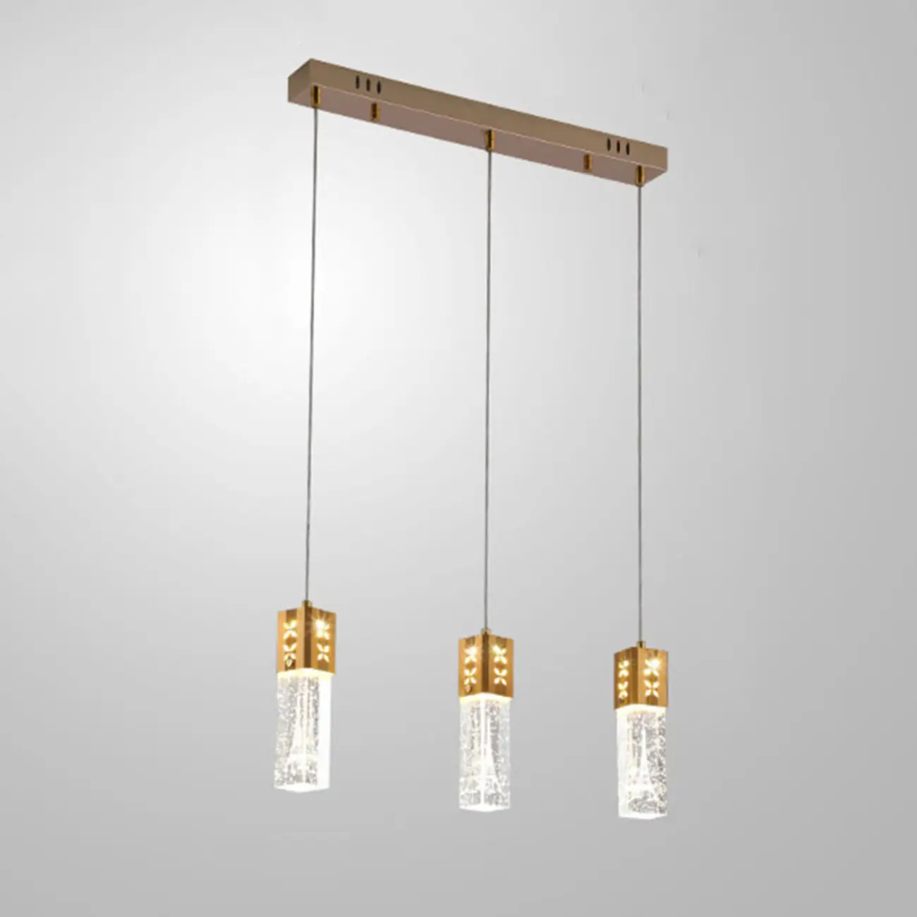 Modern Clear Crystal Dimming Pendant Light for Kitchen Image - 10 | homeyfad