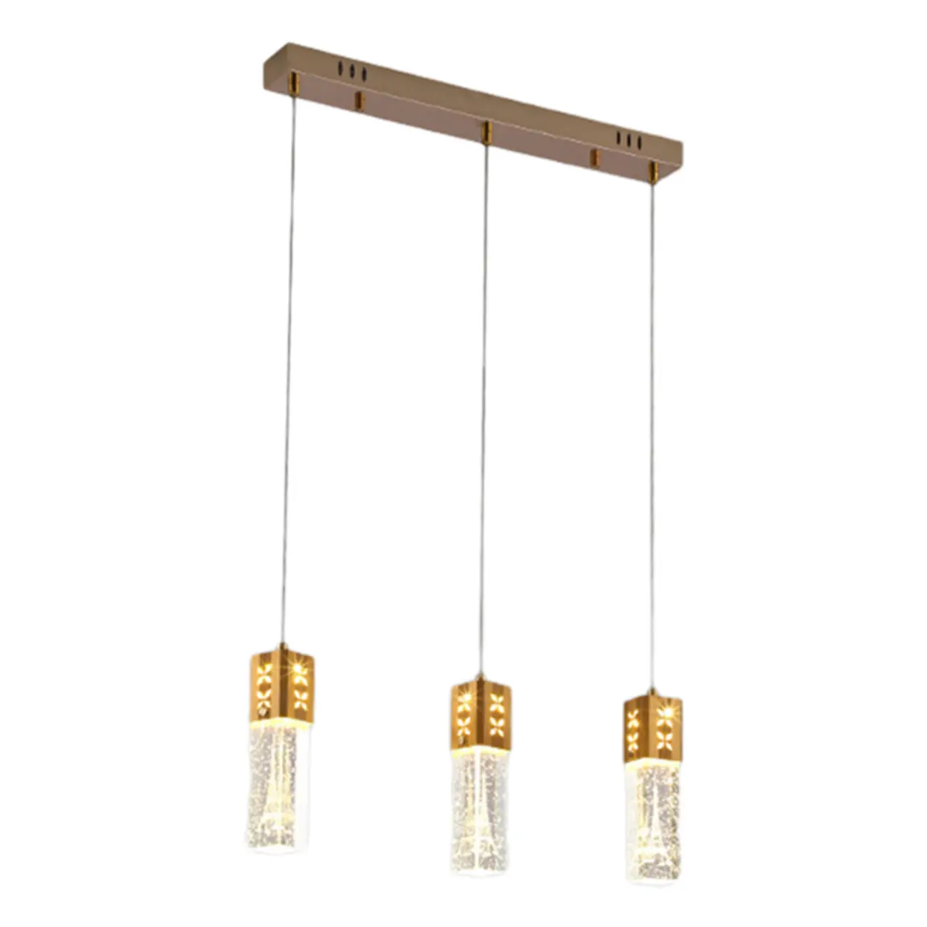 Modern Clear Crystal Dimming Pendant Light for Kitchen Image - 11 | homeyfad