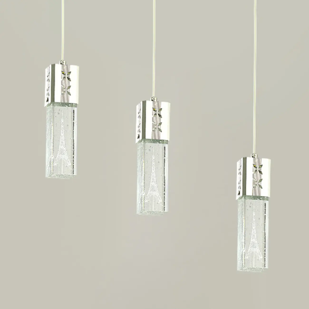 Modern Clear Crystal Dimming Pendant Light for Kitchen Image - 18 | homeyfad