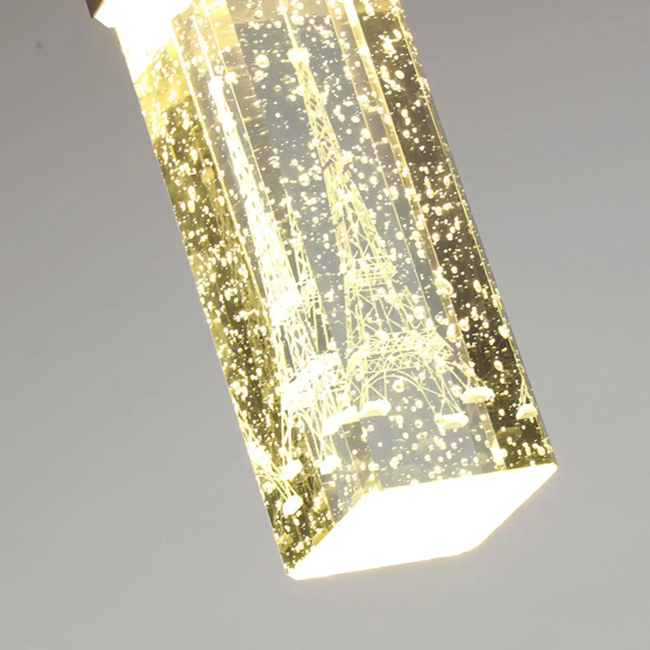 Modern Clear Crystal Dimming Pendant Light for Kitchen Image - 20