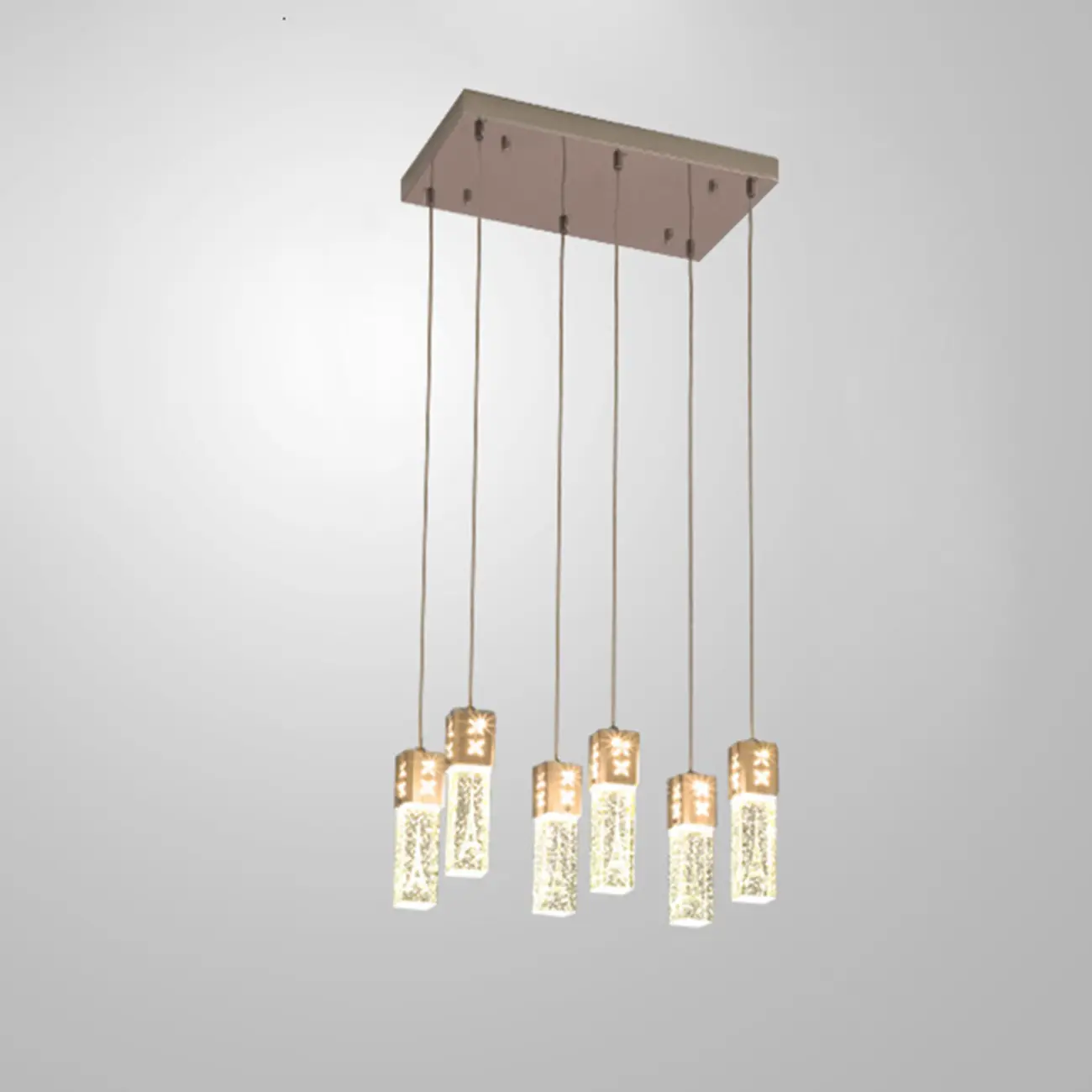 Modern Clear Crystal Dimming Pendant Light for Kitchen Image - 21 | homeyfad