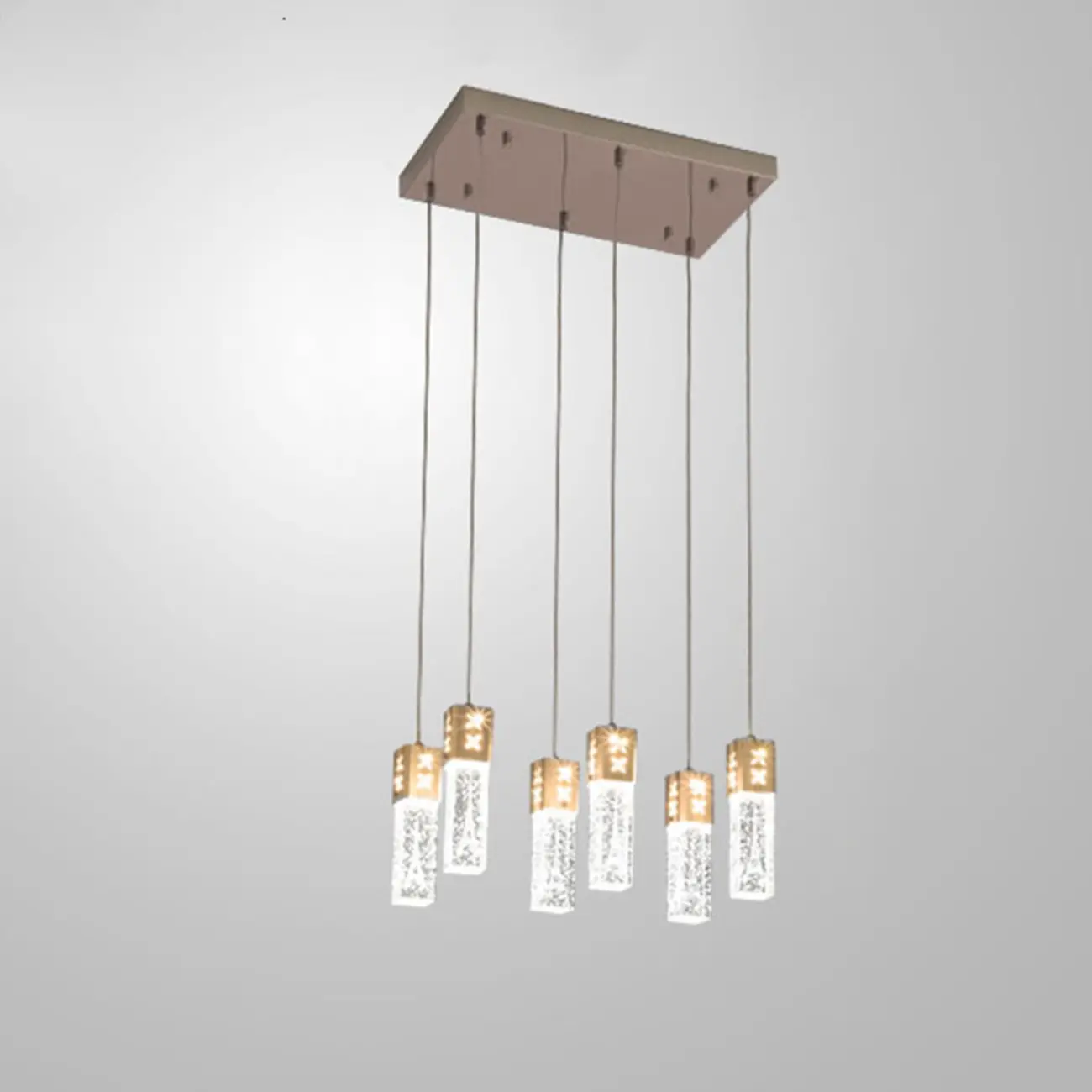 Modern Clear Crystal Dimming Pendant Light for Kitchen Image - 22 | homeyfad